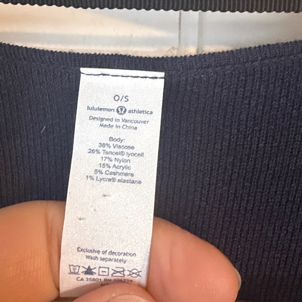 Lululemon After Asana Wrap- Heathered Inkwell one size - Picture 8 of 10